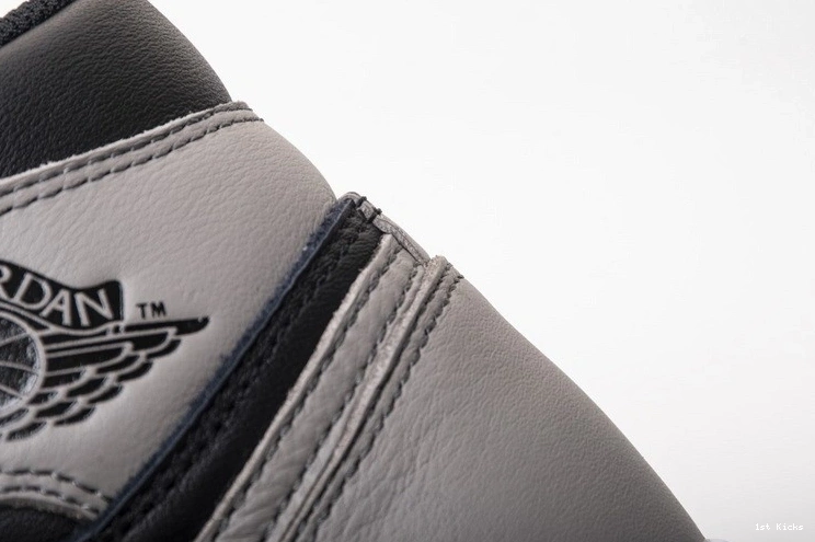 High OG Black Jordan Gray Retro Shadow 555088-013  1 Air 0324